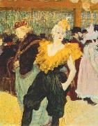 Henri de toulouse-lautrec The clown Cha U Kao at the Moulin Rouge oil